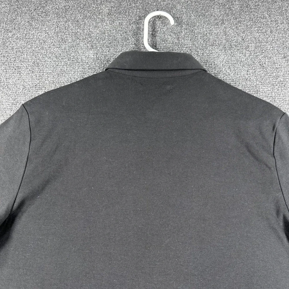 Banana Republic Polo Shirt Mens S Small Black Luxe Touch Cotton Short Sleeve NWT